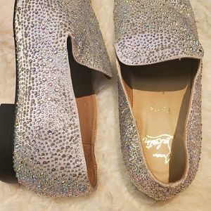 Christian Louboutin Mens Crystal Loafers